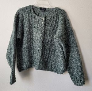Vintage Limited Wool Cotton Blend Sweater Green